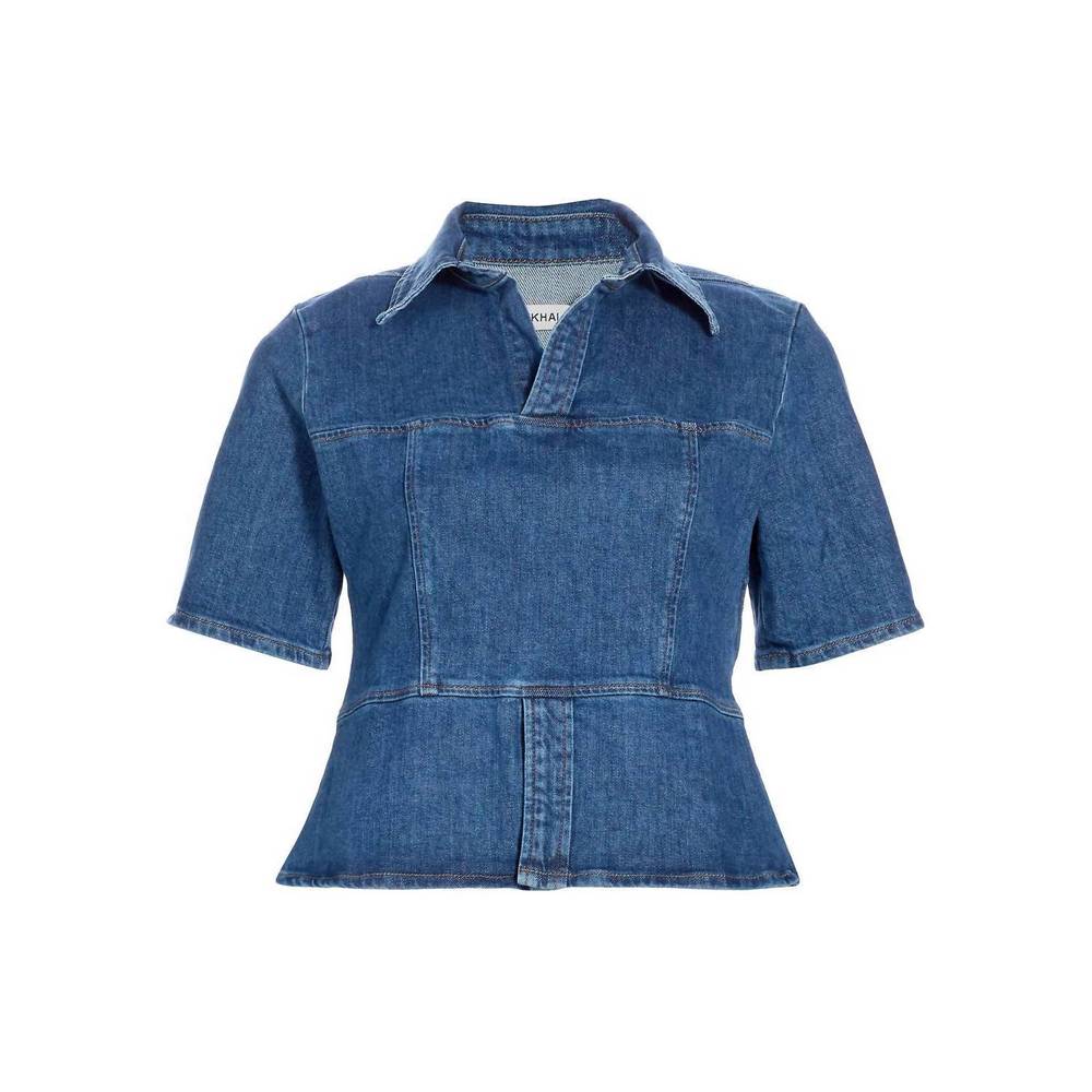 NEW JONATHAN SIMKHAI carole bustier top in denim - Picture 4 of 4